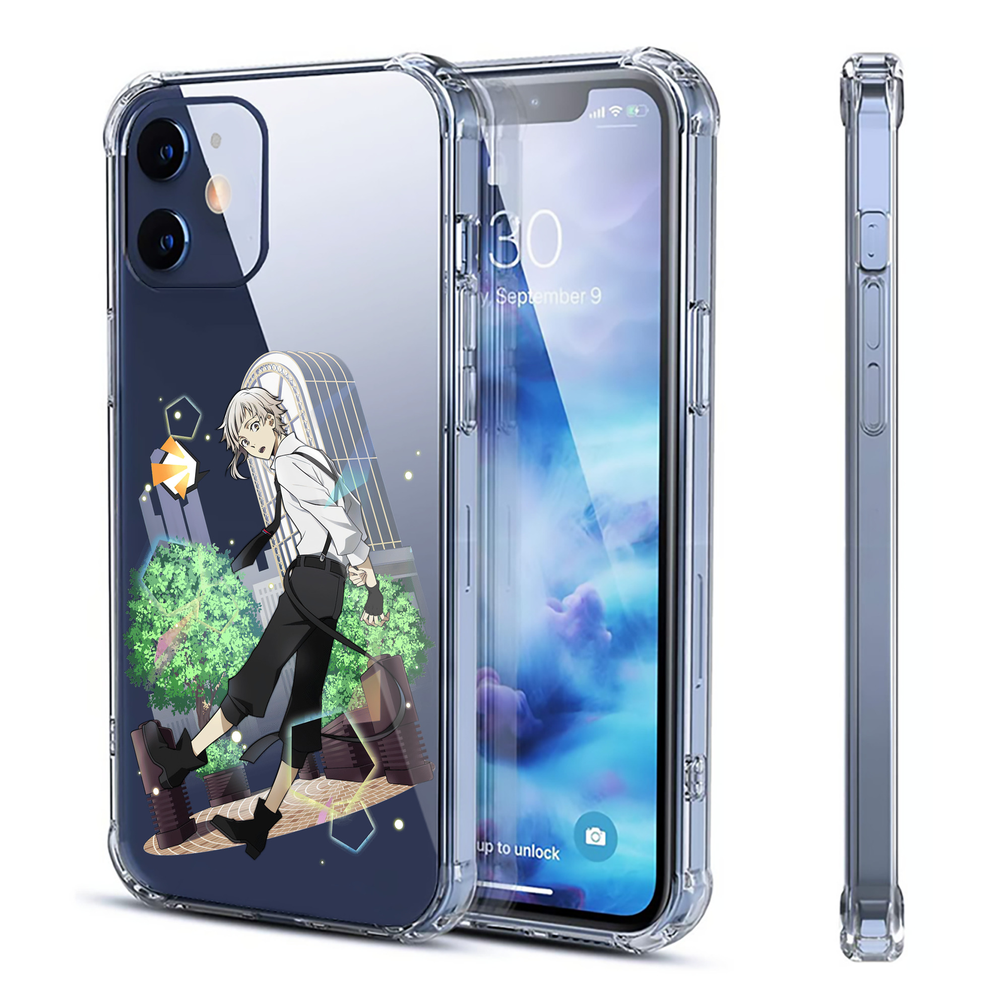 （画像用） 文豪ストレイドッグス Bungo Stray Dogs 【iPhone 12シリーズ対応】透明スマホケース（クリアソフトケース）